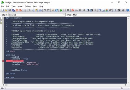 Basic Script IDE - Soft Blue